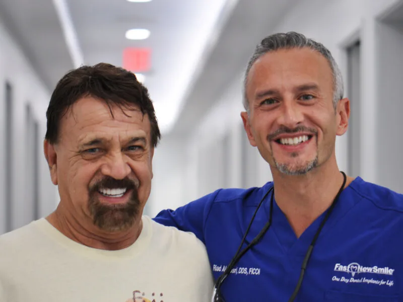 Smiling patient